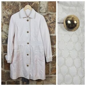 SAIL to Sable S SMALL Jacquard Cream Metallic Topper Topcoat Duster